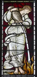 Cambridge, Jesus College Chapel, Morris & Co., Edward Burne-Jones, Temperantia, 1875